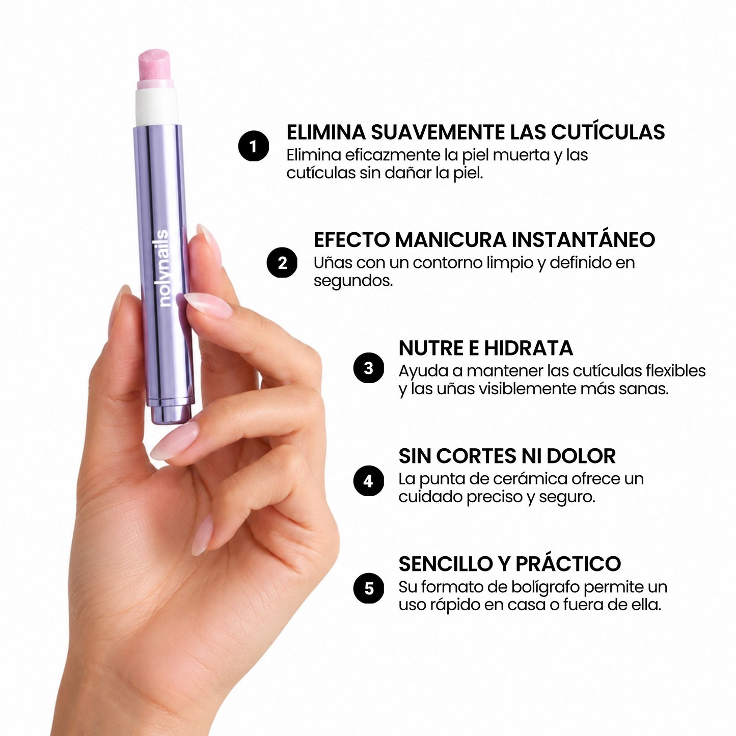 Caneta para Cutículas 3 em 1